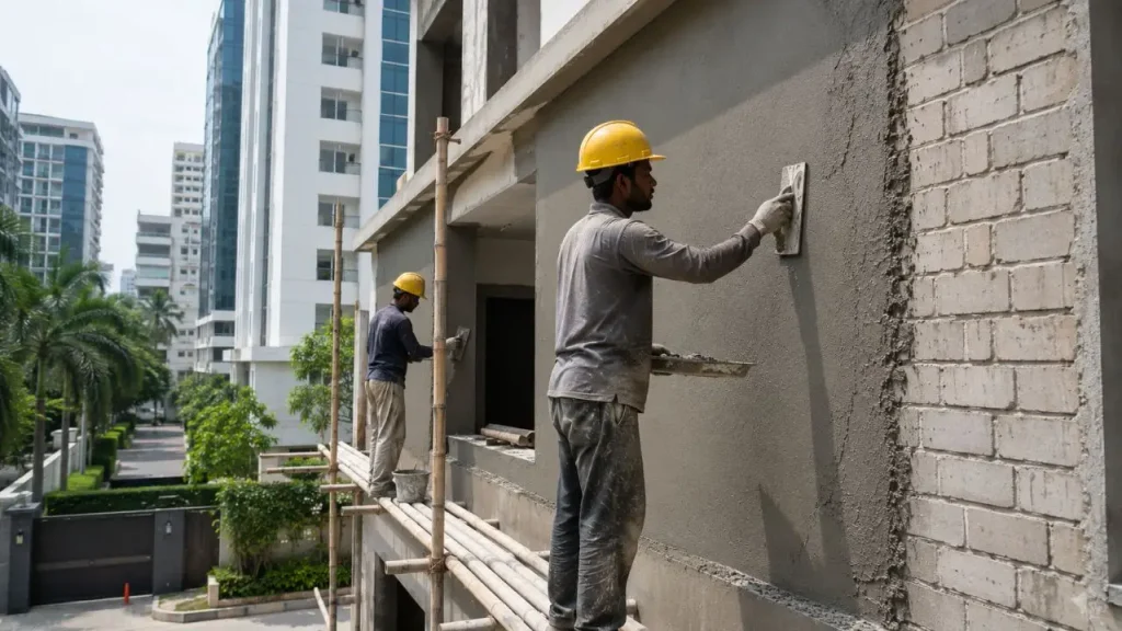 OPC vs PPC cement for wall plastering and masonry construction work