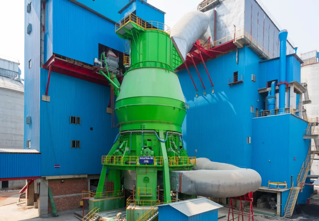 Vertical Roller Mill grinding equipment at Seven Rings Cement, demonstrating the manufacturing technology used by a cement company in Bangladesh.